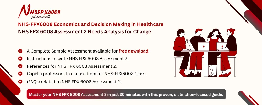 NHS FPX 6008 Assessment 2 Needs Analysis for Change